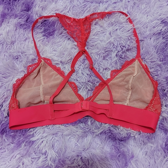 NWOT Rose + Vine Coral Lace Bralette - Picture 2 of 6